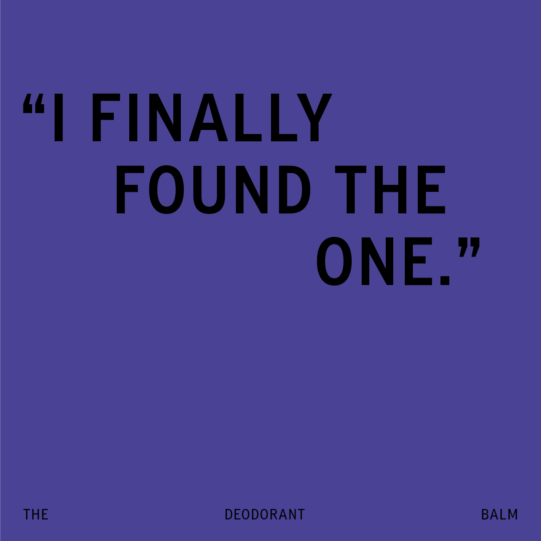 A purple background with black text that says