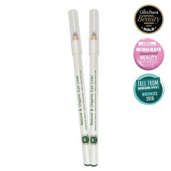 A pair of eye liners with awards on them