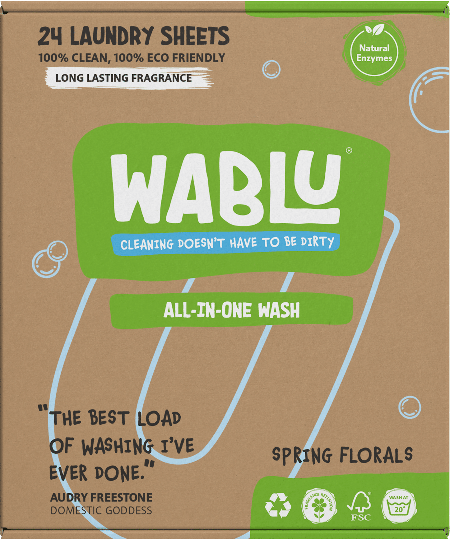 WABLU Laundry detergent sheets