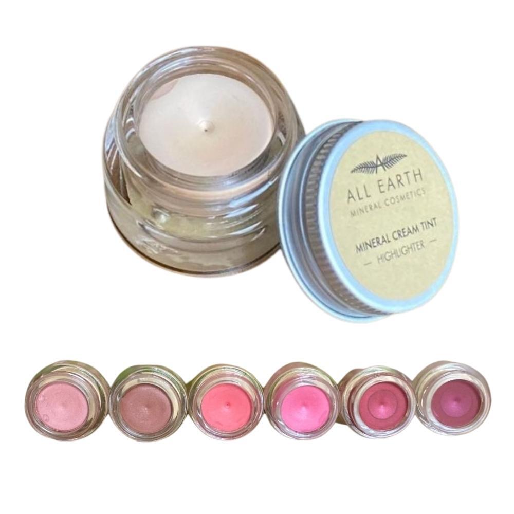 A jar of all earth mineral cream tint highlighter