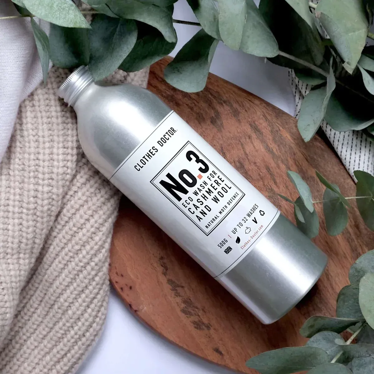 a bottle of clothes doctor no 3 eco wash for cashmere and wool