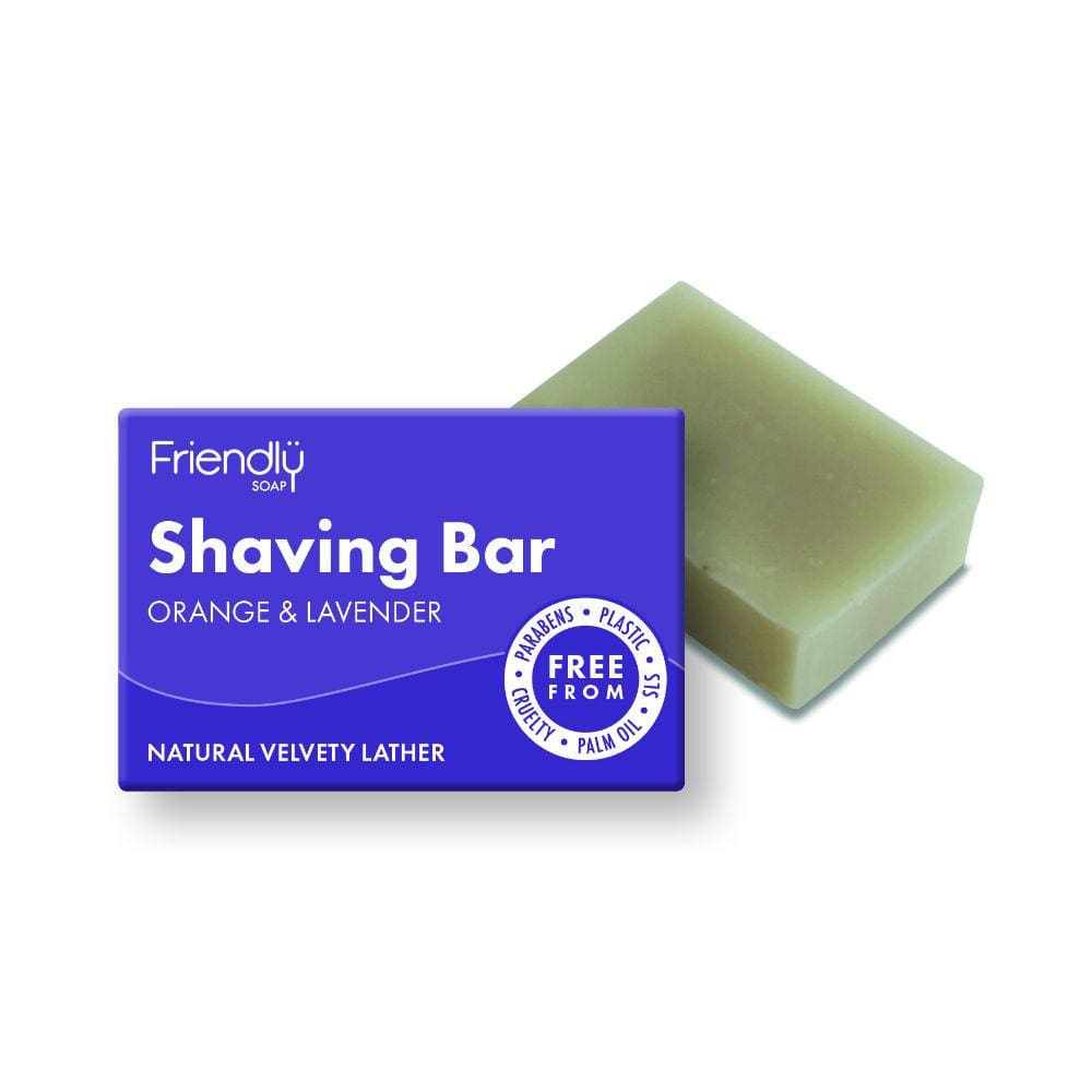 Friendly shaving bar orange and lavender natural velvety lather