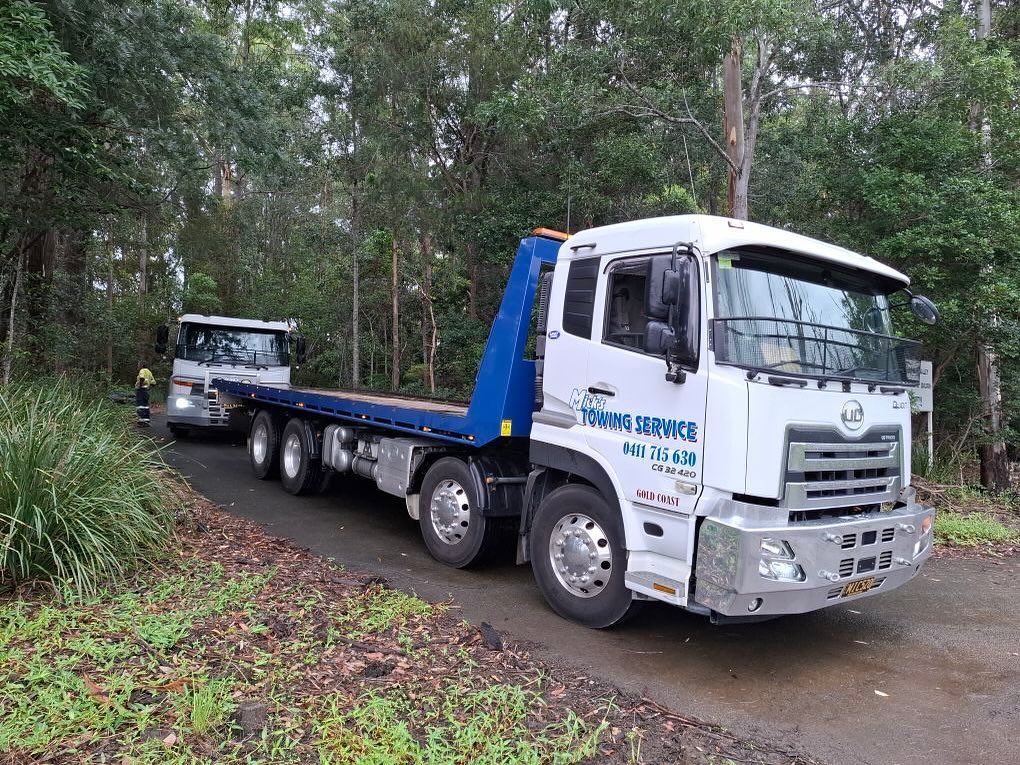 A Car Tow Truck on the Road
