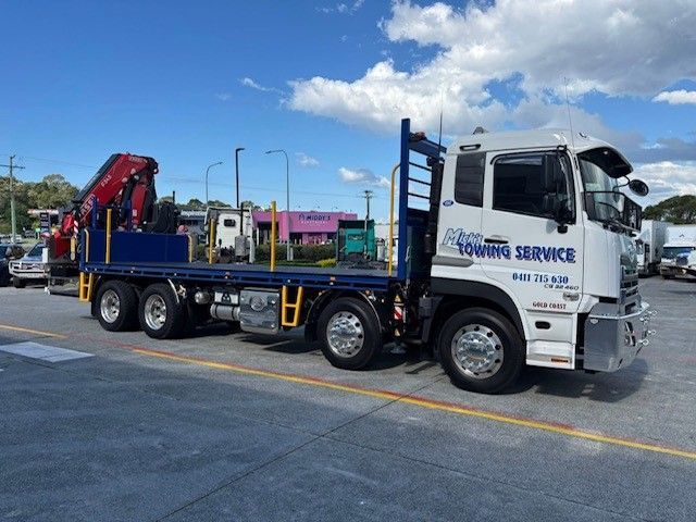 Crane Truck Without Any Load — Mick's Towing Service Pty Ltd in Carrara, QLD