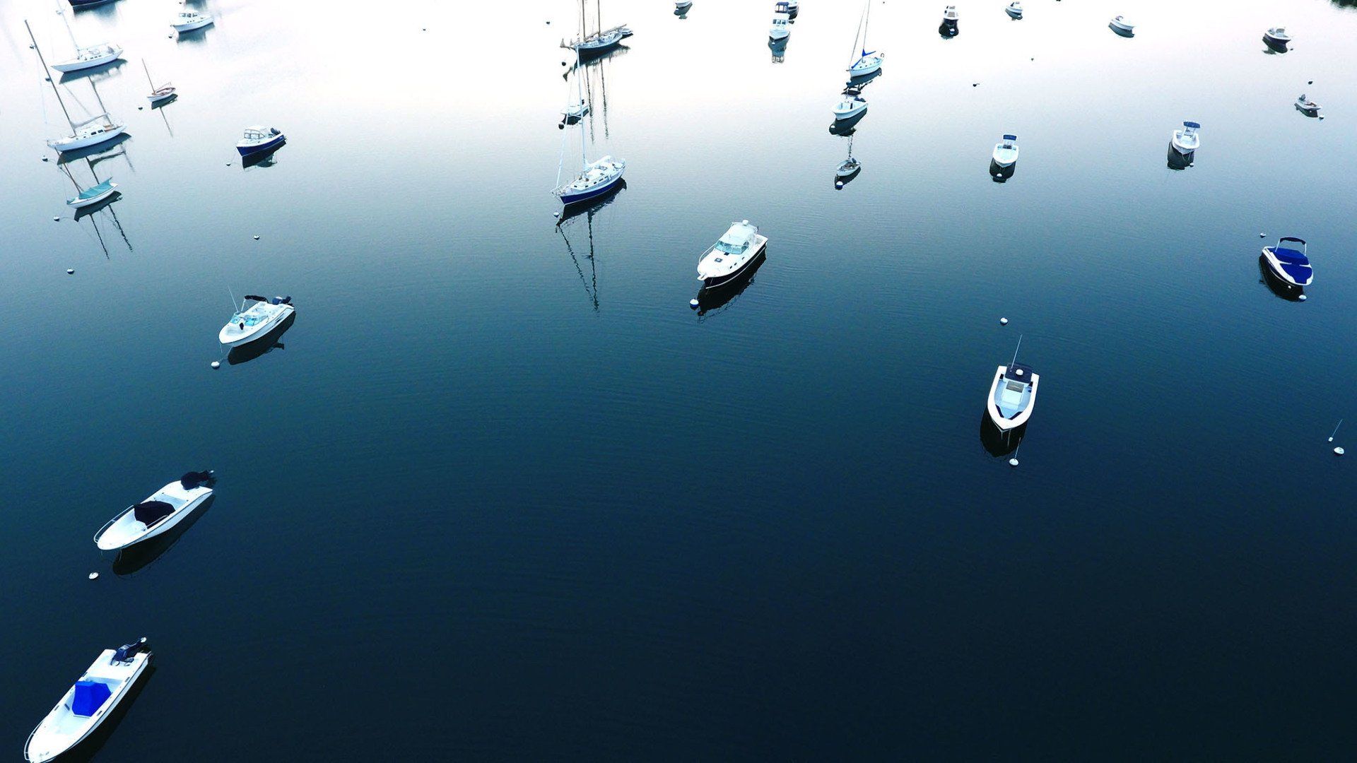 boats on a lake