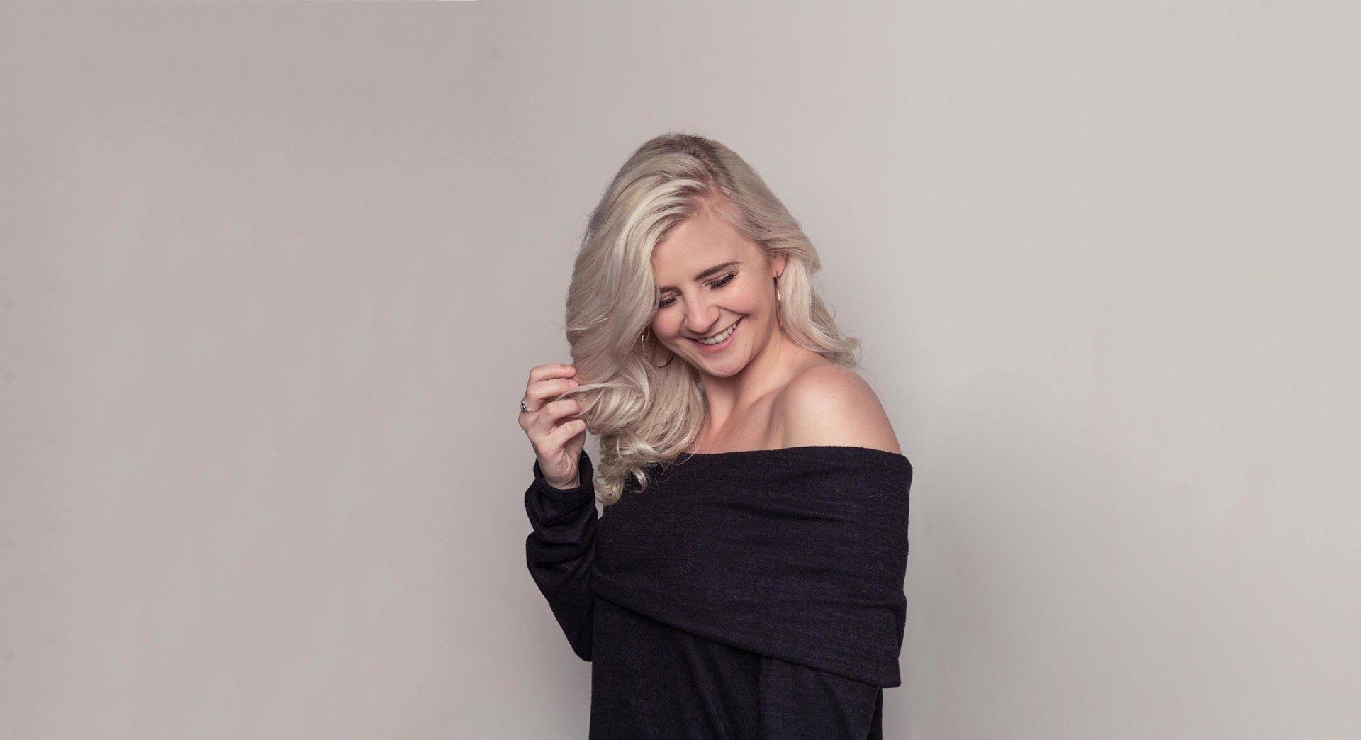 girl with black sweatshirt