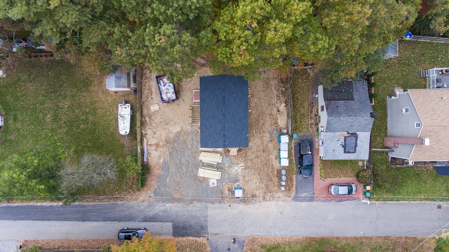 landscaping aerial view