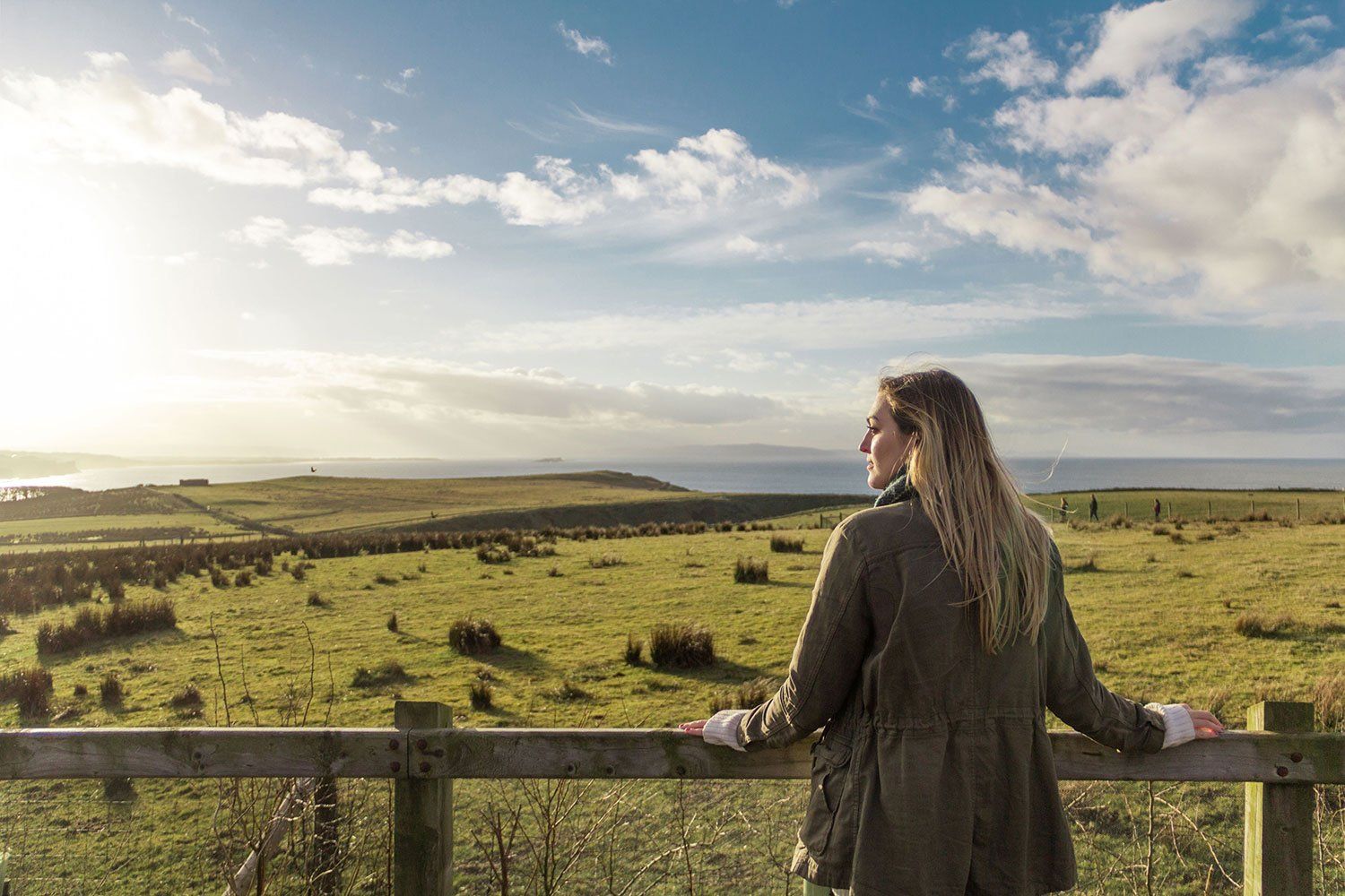 field view with girl