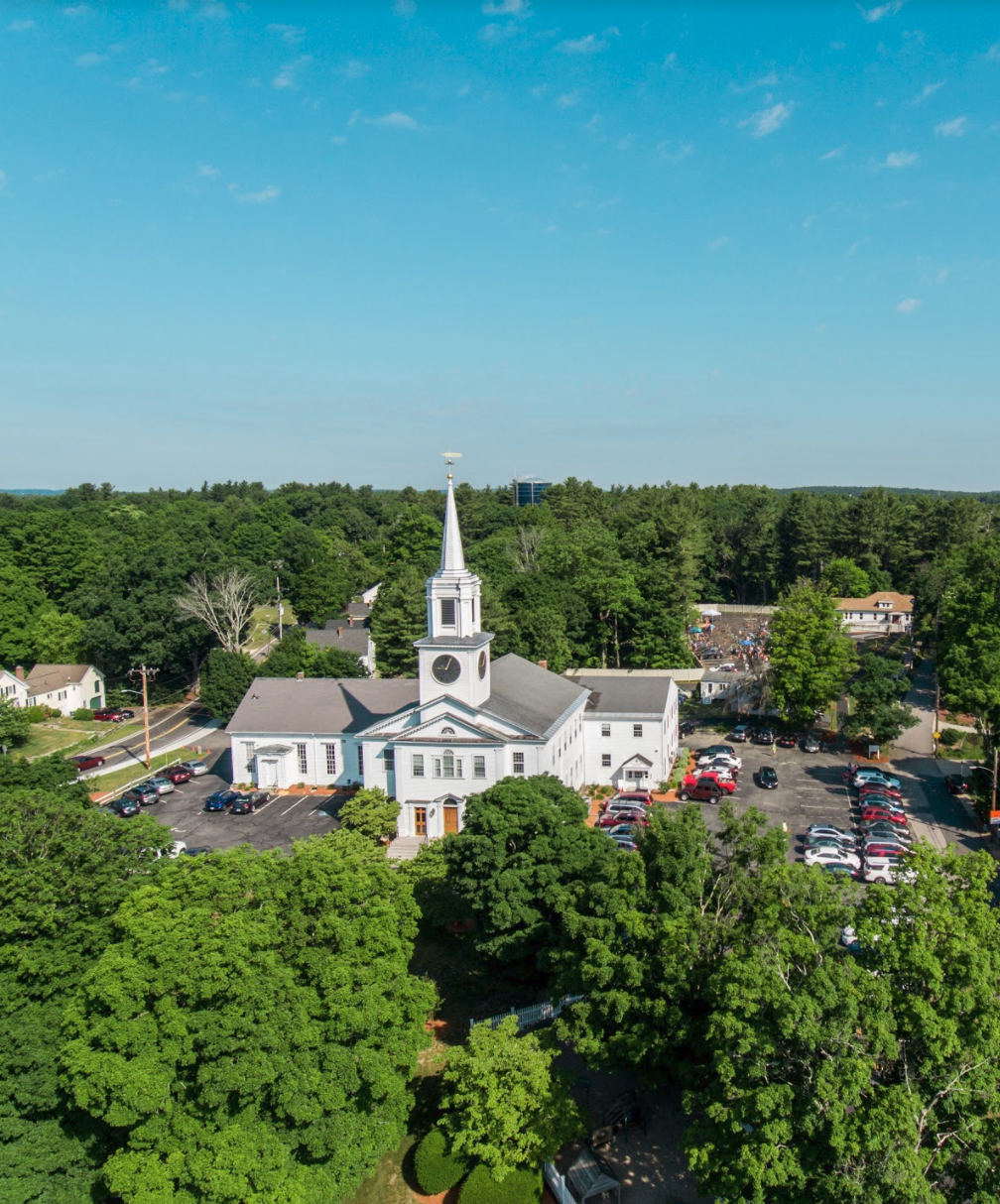 aerial church shot