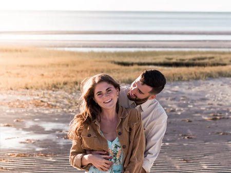 Spencer holding Kate