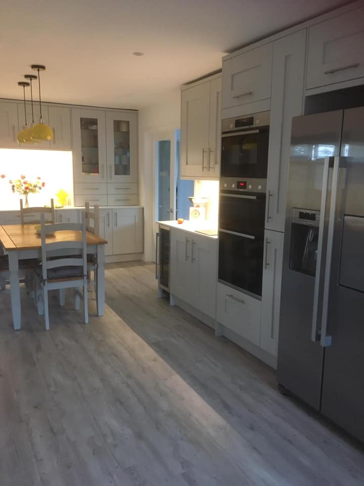Dining table in kitchen