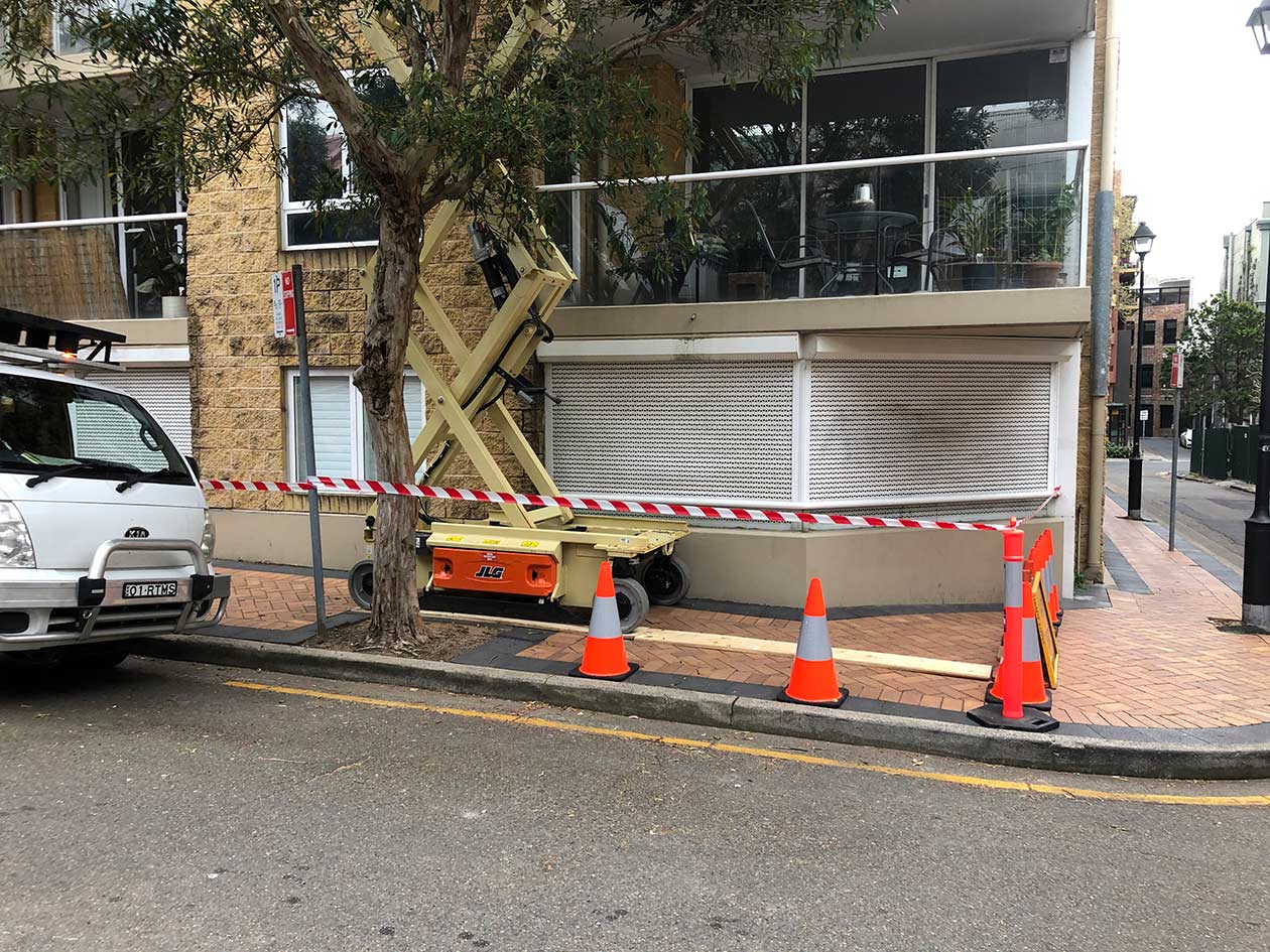 Sidewalk Cut Off Tree — Ingleburn, NSW — Roads & Traffic Management Services