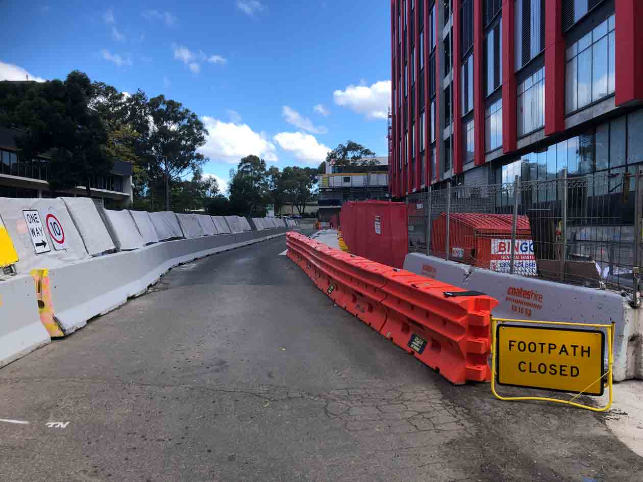 Road Work Ahead Sign — Ingleburn, NSW — Roads & Traffic Management Services