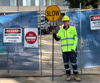 Pedestrian Crosswalk Crossing — Ingleburn, NSW — Roads & Traffic Management Services