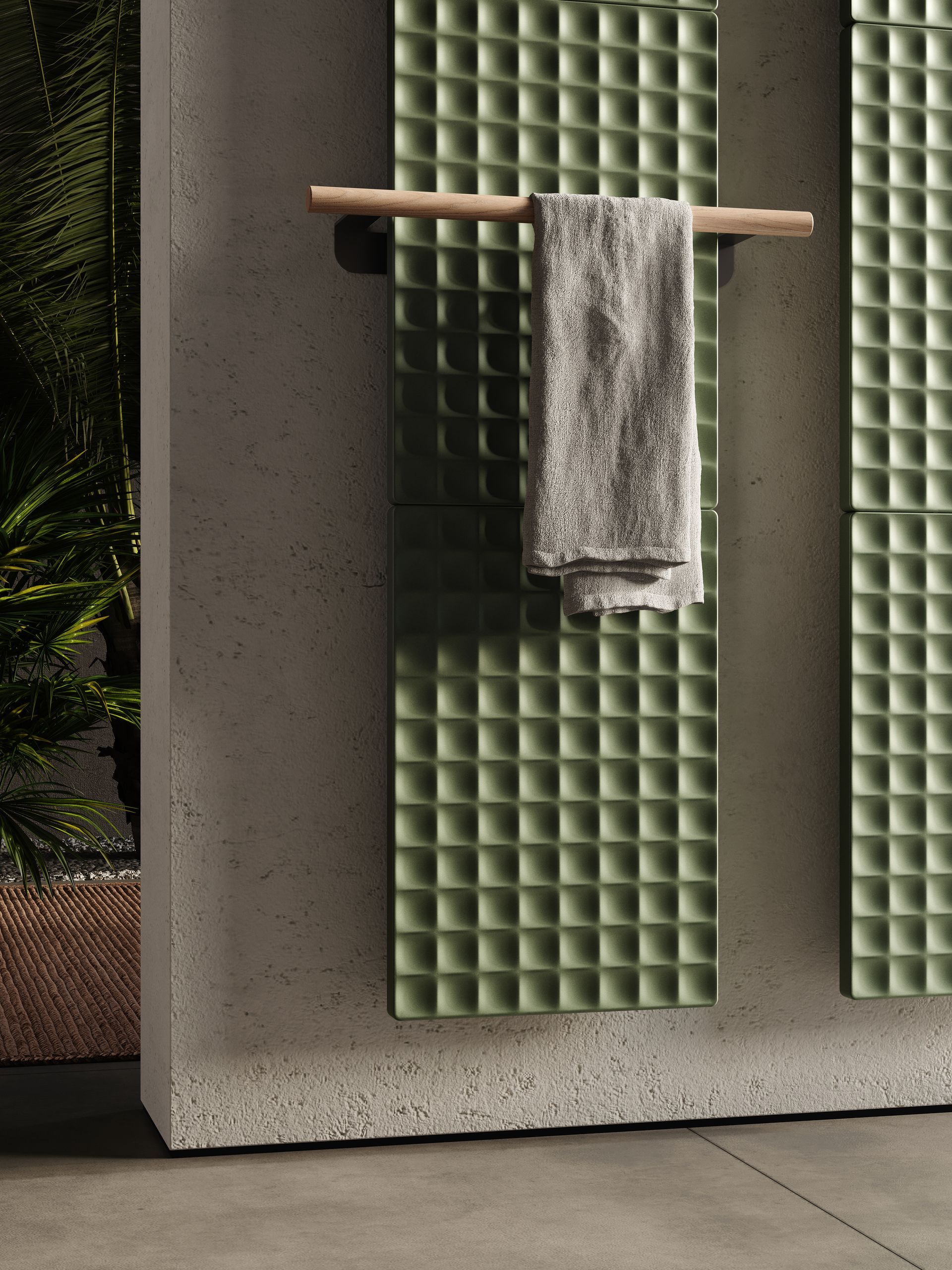 Une salle de bain avec WC, lavabo et miroir.