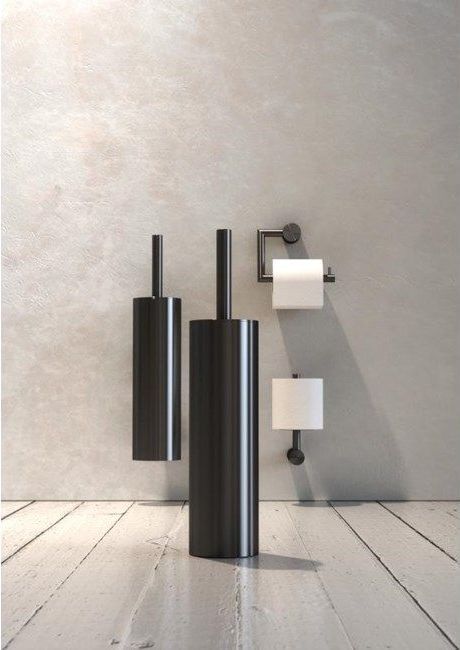 Porte balayette design, finition métal gun, or, cuivre, chrome, inox, FROST DANNEMARK