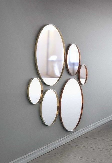 Miroir avec cadre en aluminium doré, cuivre, noir, blanc... Frost Denmark