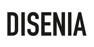 Le mot disenia est écrit en lettres noires sur fond blanc.
