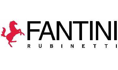 Le logo de fantini rubinetti a un cheval rouge dessus.