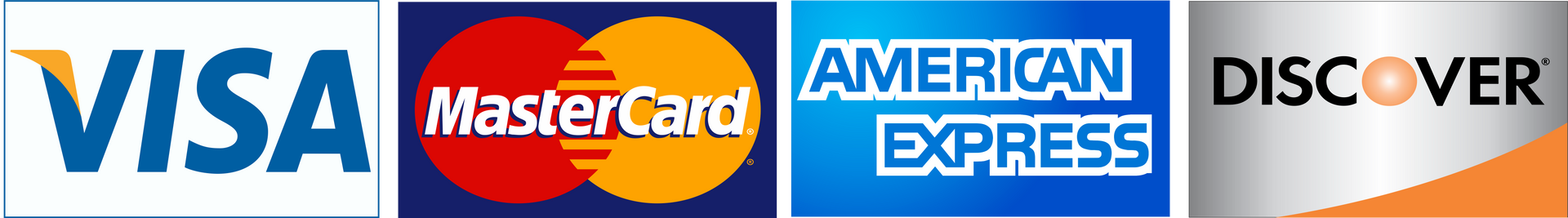 A visa mastercard american express and discover logo