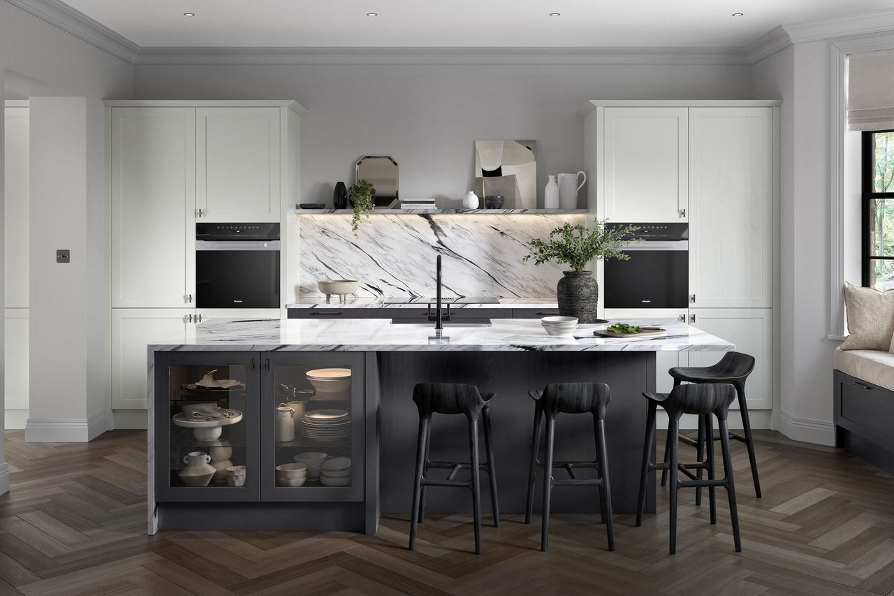 Aldana Kitchen Collection - Graphite & Light Grey