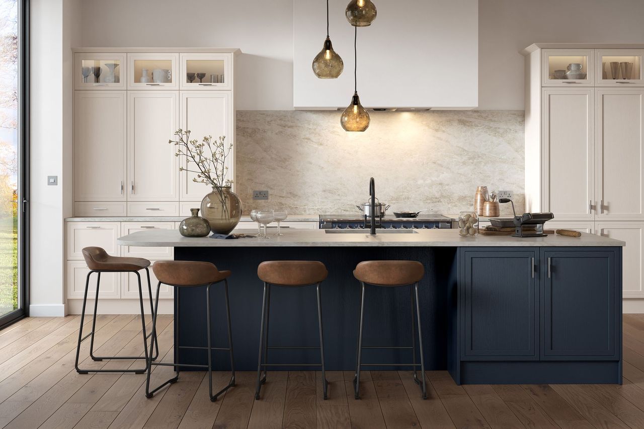 Arrington Kitchen Collection - Shell & Slate Blue