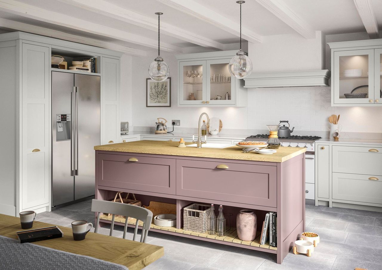 Clifden Kitchen Collection - Vintage Pink & Light Grey
