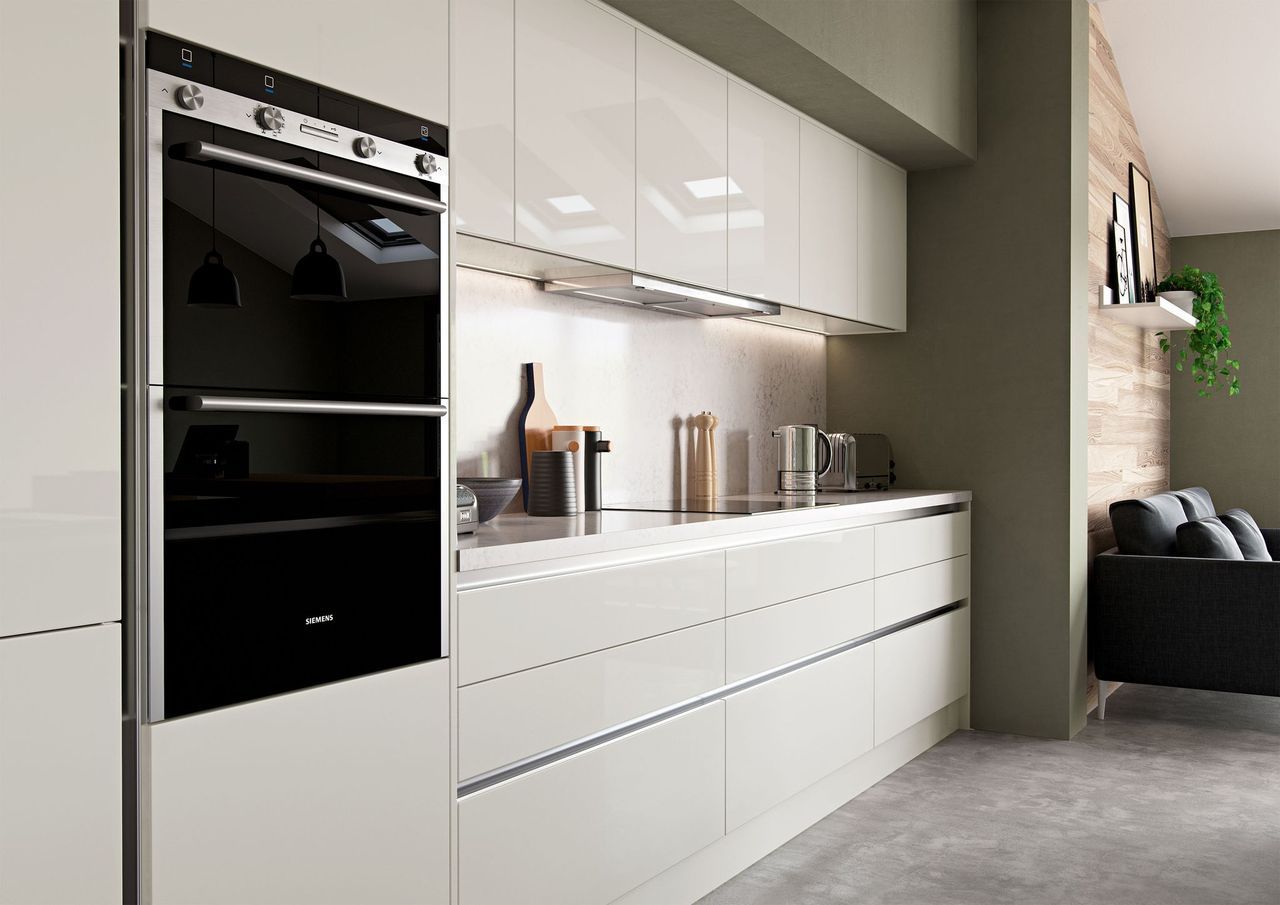 Zola Gloss Kitchen Collection - Porcelain & Graphite