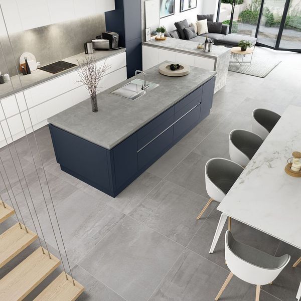 Zola Soft-Matte Kitchen Collection - Indigo & White