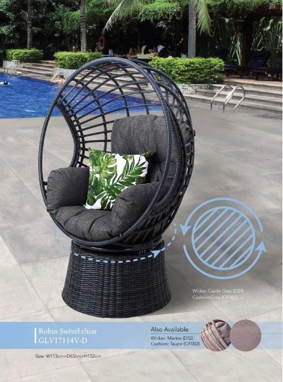 Swivel Chair, pod chair — Somerton Park, SA — The Outdoor Scene