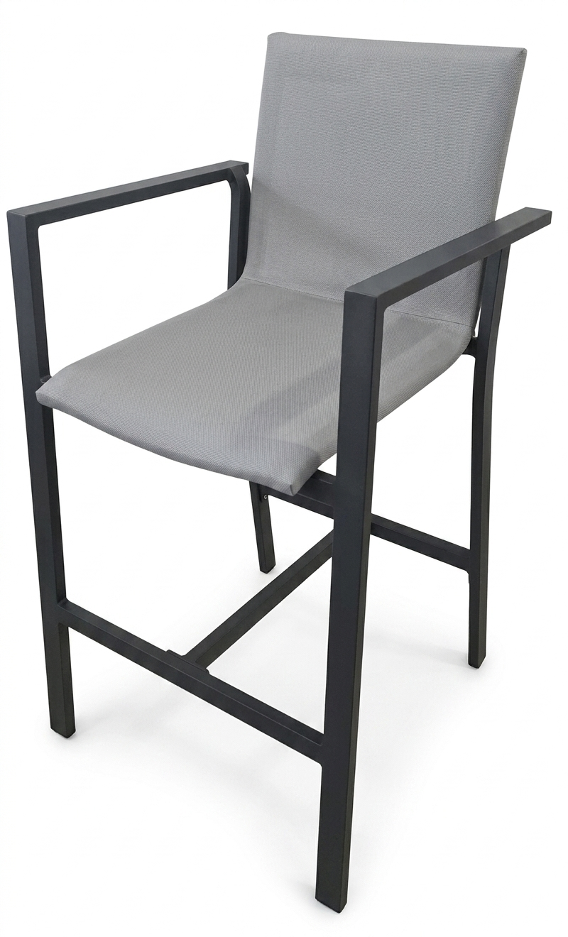 Astra bar chair, aluminium bar chair, padded bar chair, The Outdoor Scene, Somerton Park SA
