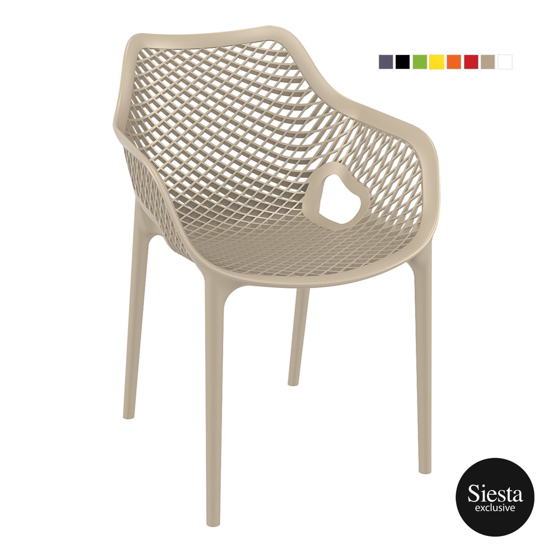 Commercial grade resin, outdoor, stackable
Somerton Park, SA — The Outdoor Scene