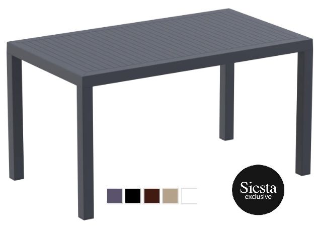 ARES 140 x 80CM rectangle TABLE, outdoor resin table, the outdoor scene, somerton park sa