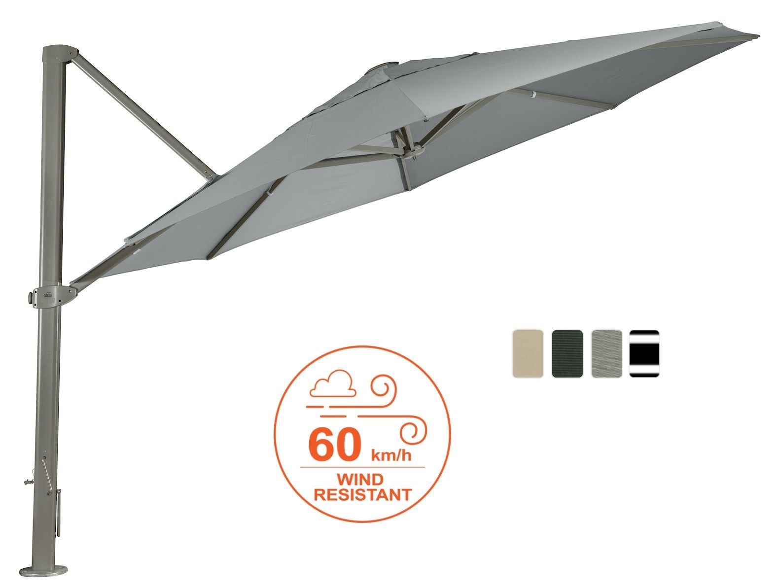 Shelta Asta Cantilever, Shelta Cantilever, Somerton Park, The Outdoor Scene, windrated cantilever, sunbrella cantilever, big umbrella, 