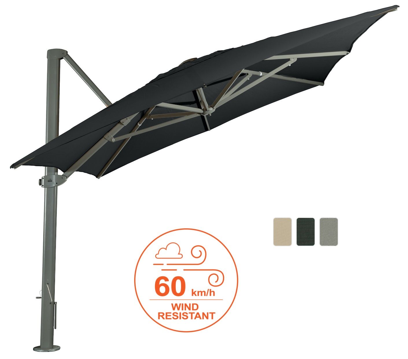Shelta Asta Cantilever, Shelta Cantilever, Somerton Park, The Outdoor Scene, windrated cantilever, sunbrella cantilever, big umbrella,