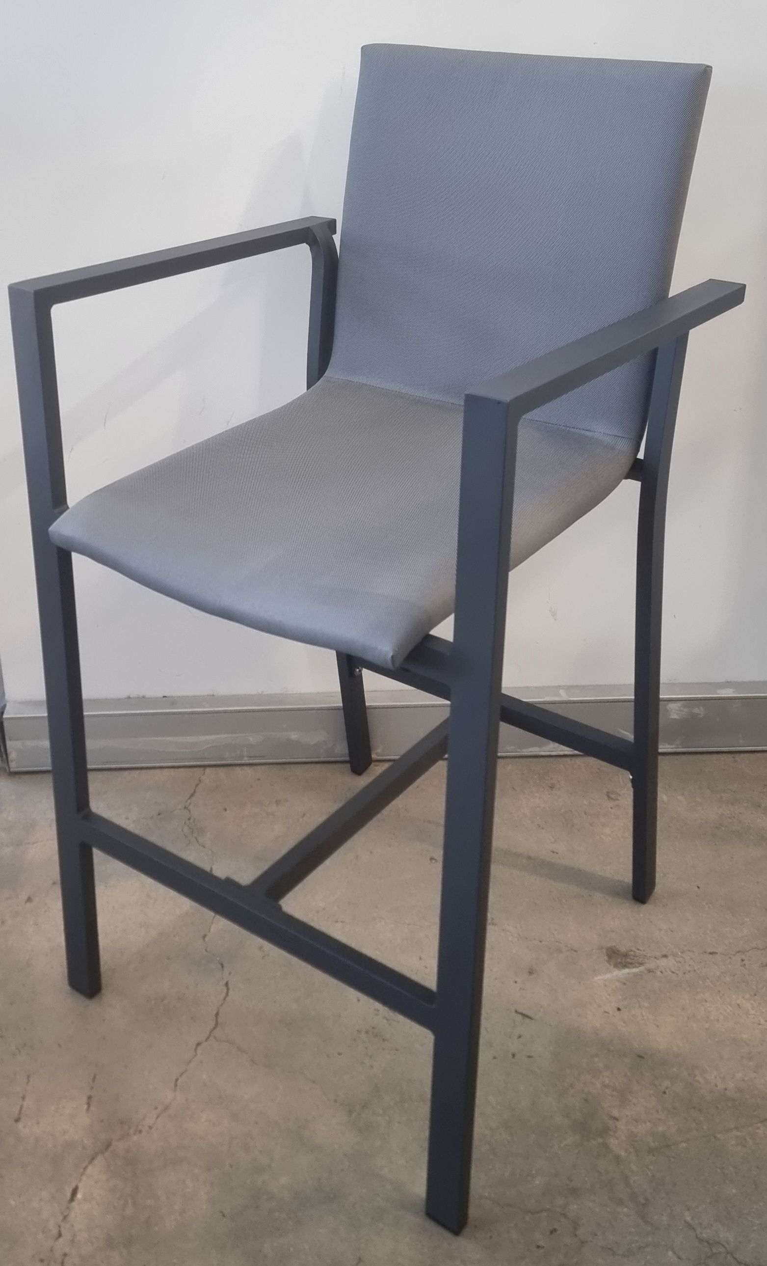 Astra bar chair, aluminium bar chair, padded bar chair, The Outdoor Scene, Somerton Park SA