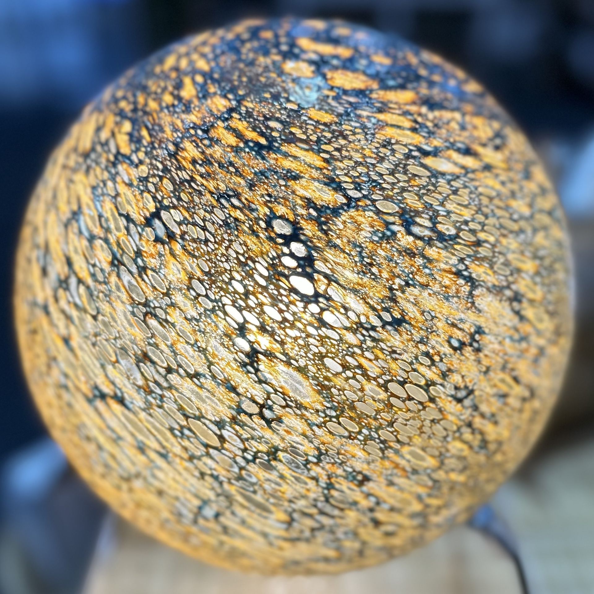 Lumi light ball, glass lamp, the outdoor scene, somerton park sa