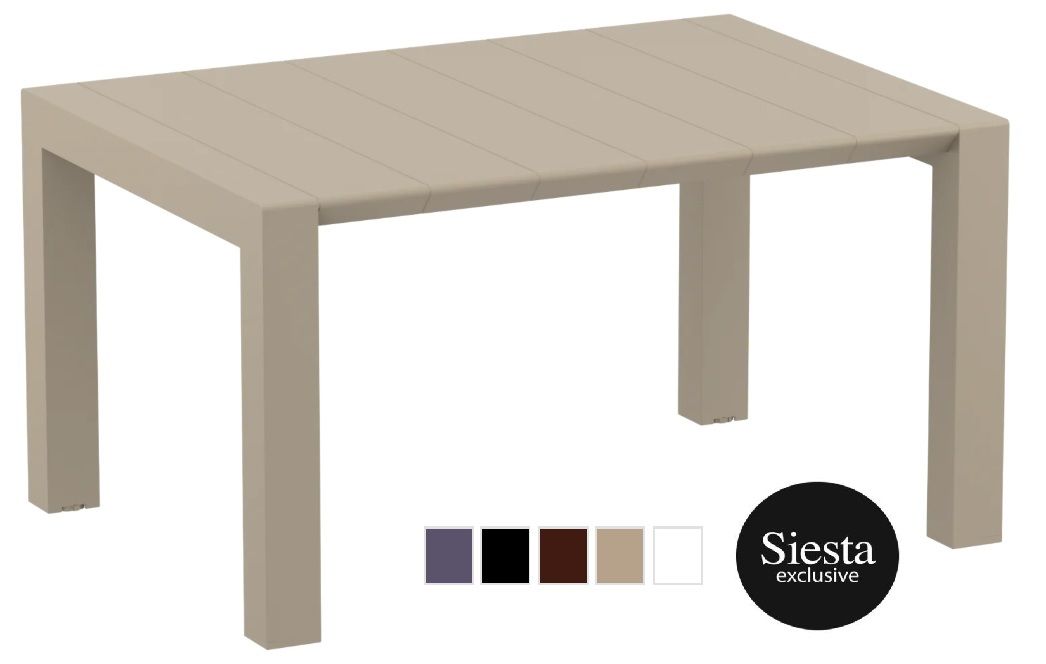 Vegas 100-140 x 100cm rectangle extension TABLE, outdoor resin table, the outdoor scene, somerton park sa