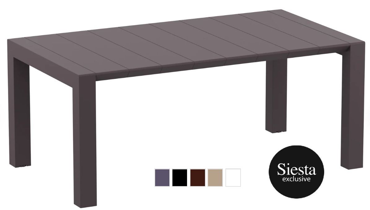 Vegas 180-220 x 100cm rectangle extension TABLE, outdoor resin table, the outdoor scene, somerton park sa