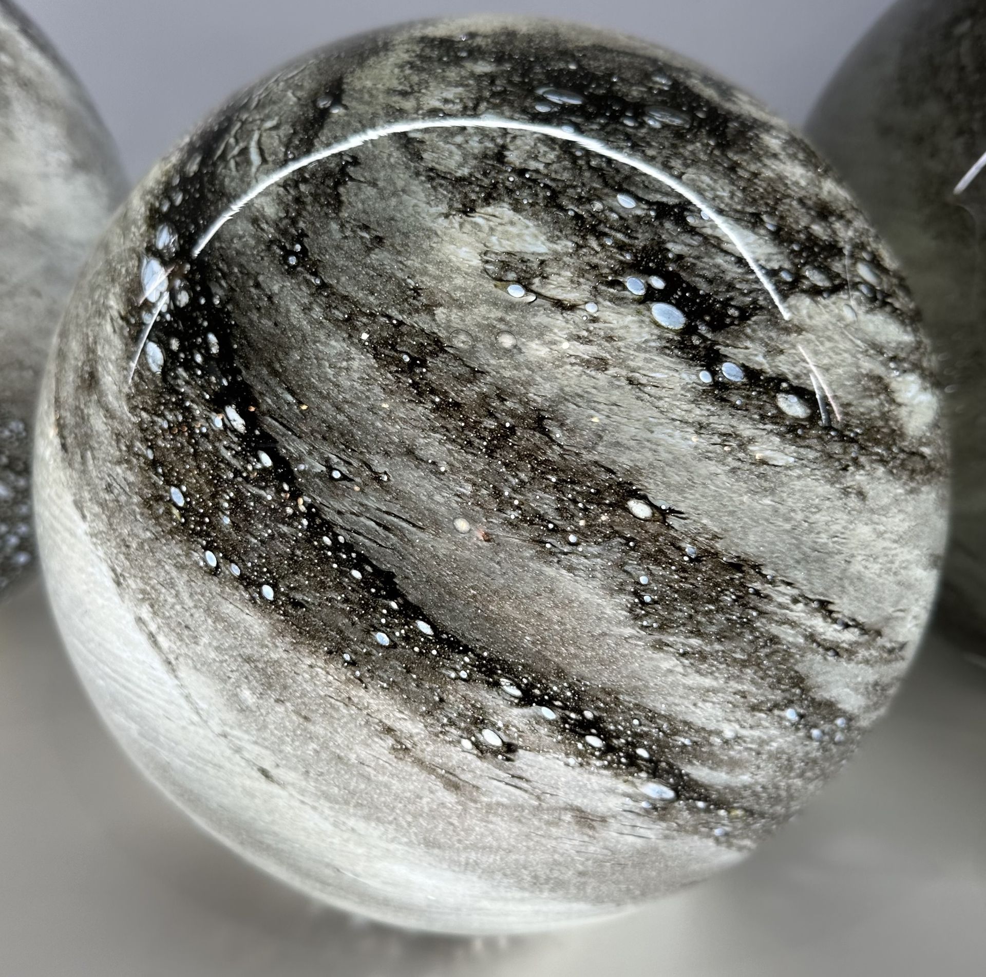 Lumi light ball, glass lamp, the outdoor scene, somerton park sa