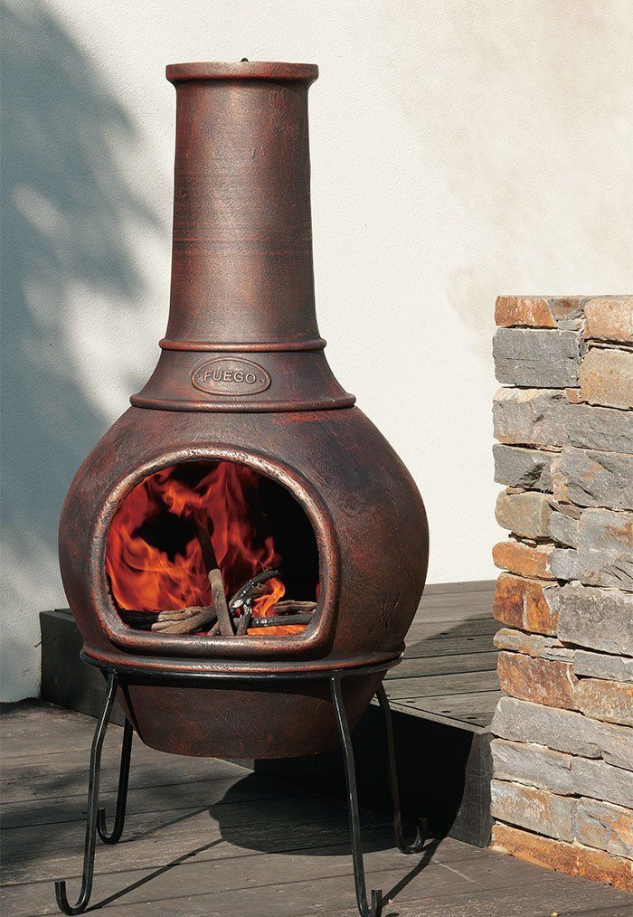 Fuego Chiminea, chiminea, outdoor heater, outdoor chimenea, outdoor chiminea
