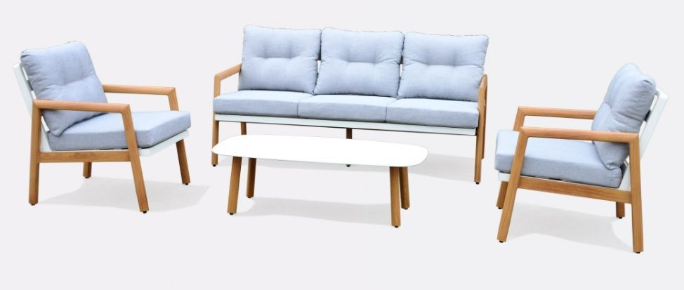 Yarra Valley 5pce Sofa Setting, aluminium sofa setting, wood look sofa setting, the outdoor scene, somerton park sa