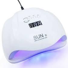 Lámpara de uñas SUN X blanca con temporizador digital, emisora de luz violeta.