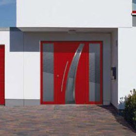 Aluminium entrance doors