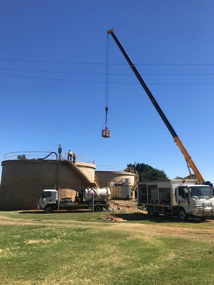 Cleaning Water Tanks — Sav’s Plumbing in Broken Hill, NSW