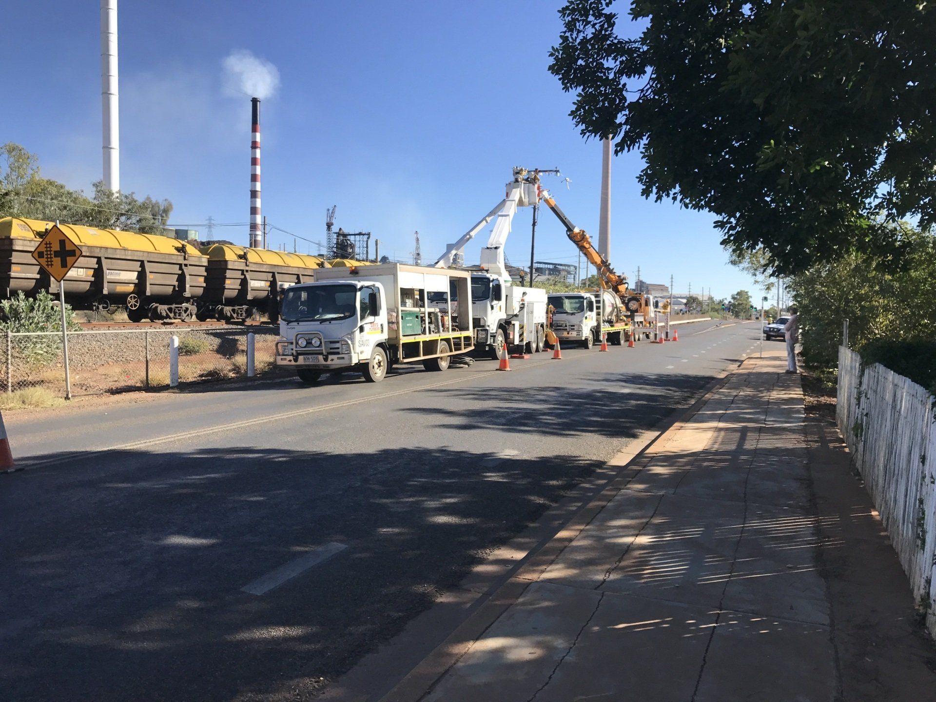 Hydro Excavation Works By Rail Line — Sav’s Plumbing in Cobar, NSW