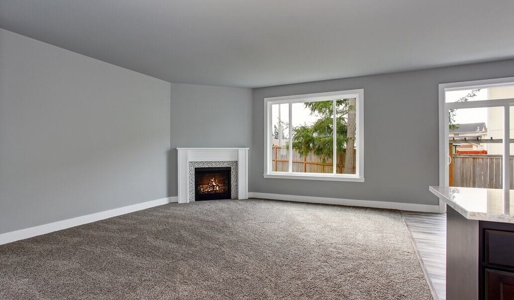 Living room with nice carpet - flooring installations in Jacksonville, FL
