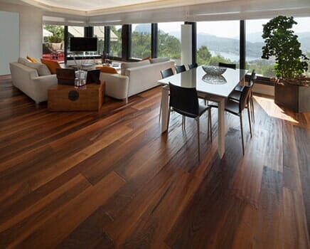 Living room with hardwood flooring - hardwood flooring in Jacksonville, FL