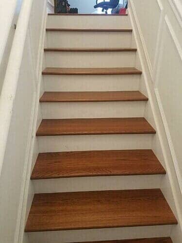 Stairs with hardwood flooring - flooring contractors in Jacksonville, FL