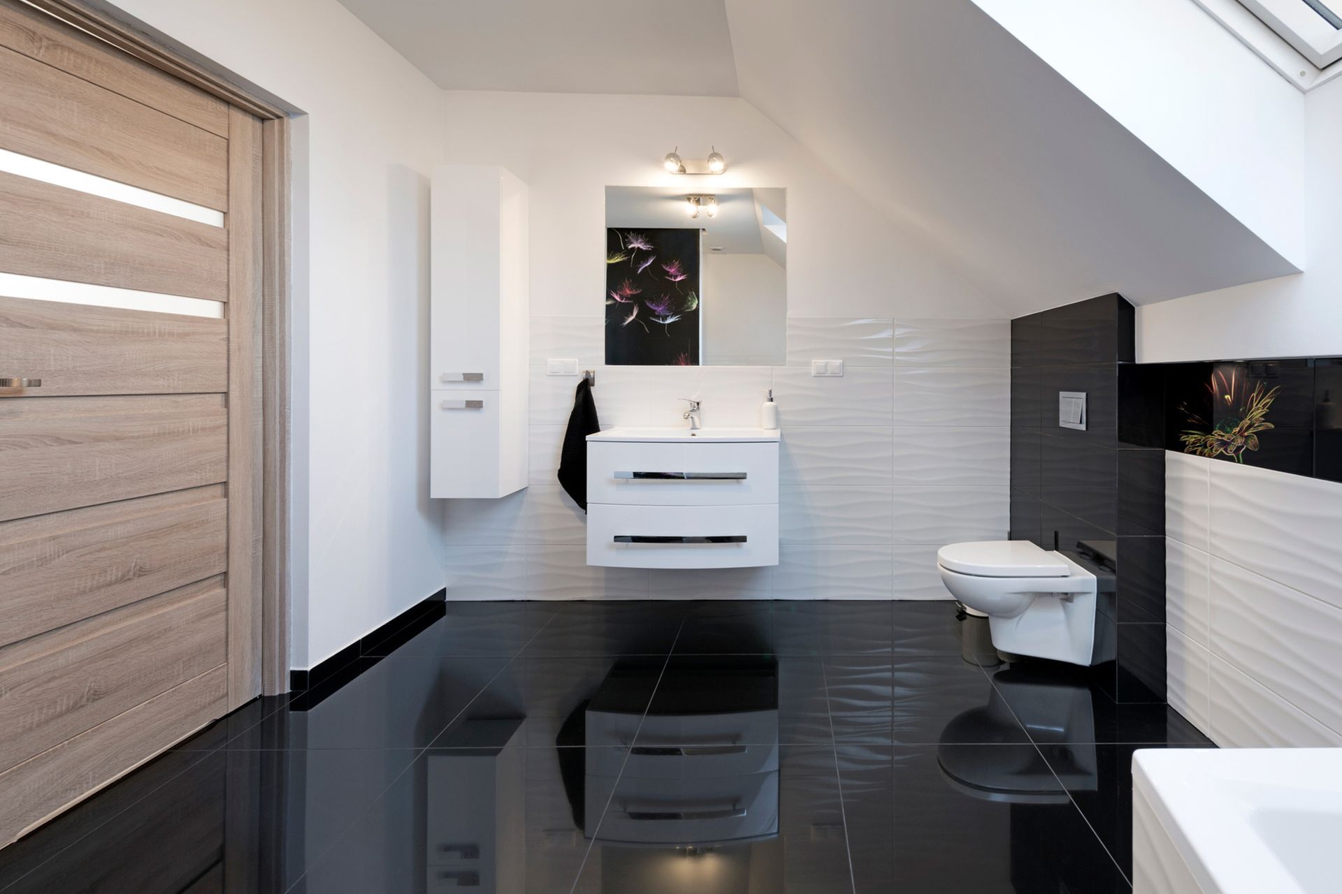 Bathroom in Black and White — Jacksonville, FL — Five Star Services